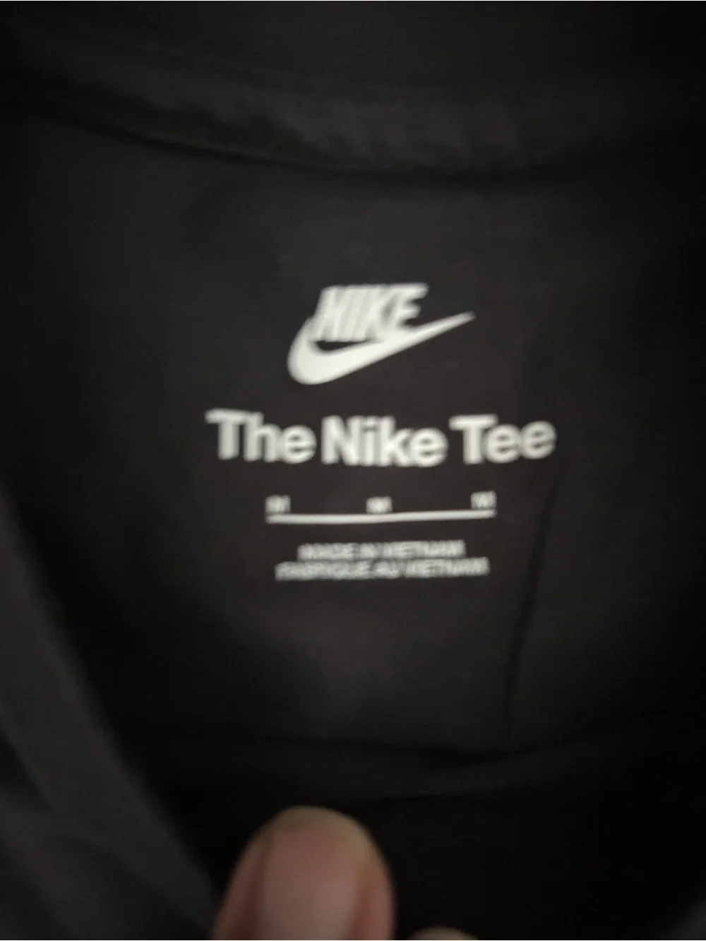 Nike Black and White The Nike Tee